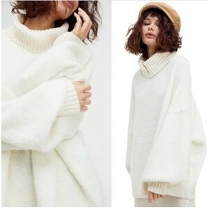 Free People Milo Sweater Evening Cream small